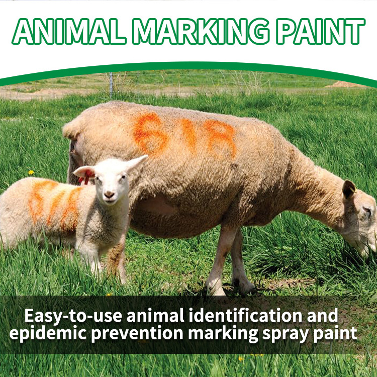 Quality Wholesale Fast drying lasting aerosol acrylic Marking Spray Paint for animal