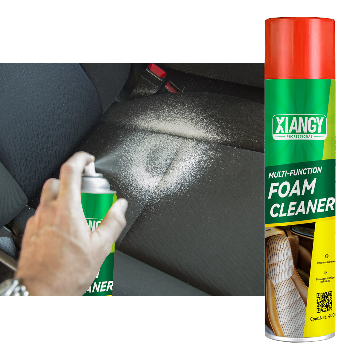 Super Foam Cleaner Multifonction Spray Multi-purpose Interior Car Care Multi Purpose Cleaning Foam Cleaner Dashboard Polish