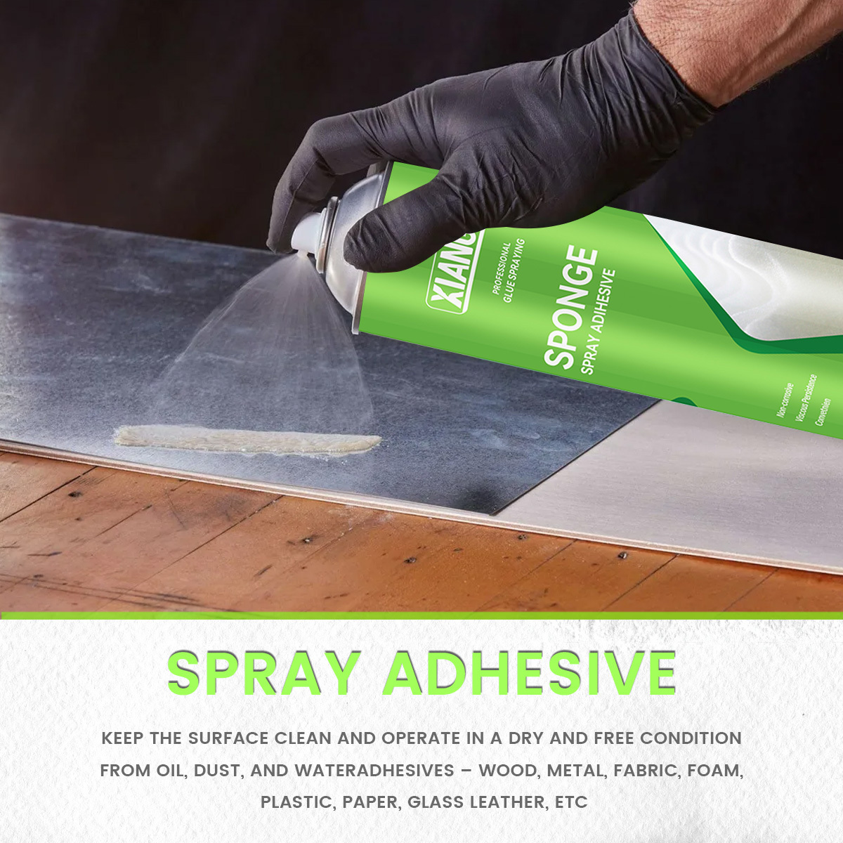 Multi-Purpose 500ml sound-absorbing Aerosol Sponge self-spray glue Spray Adhesive