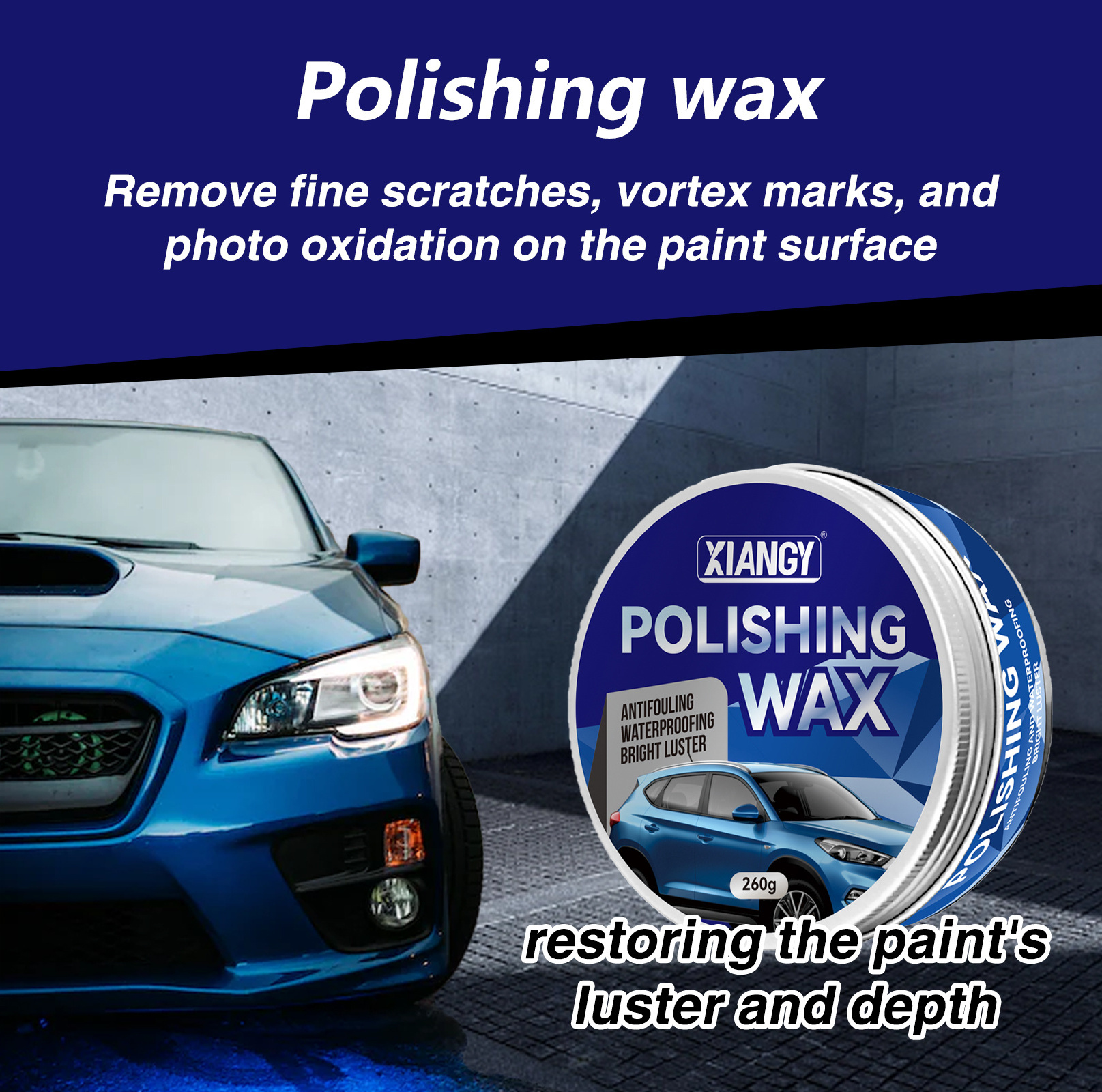 Factory price mirror effect shining solid hard Car Polishing Wax