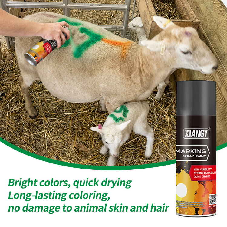 Quality Wholesale Fast drying lasting aerosol acrylic Marking Spray Paint for animal