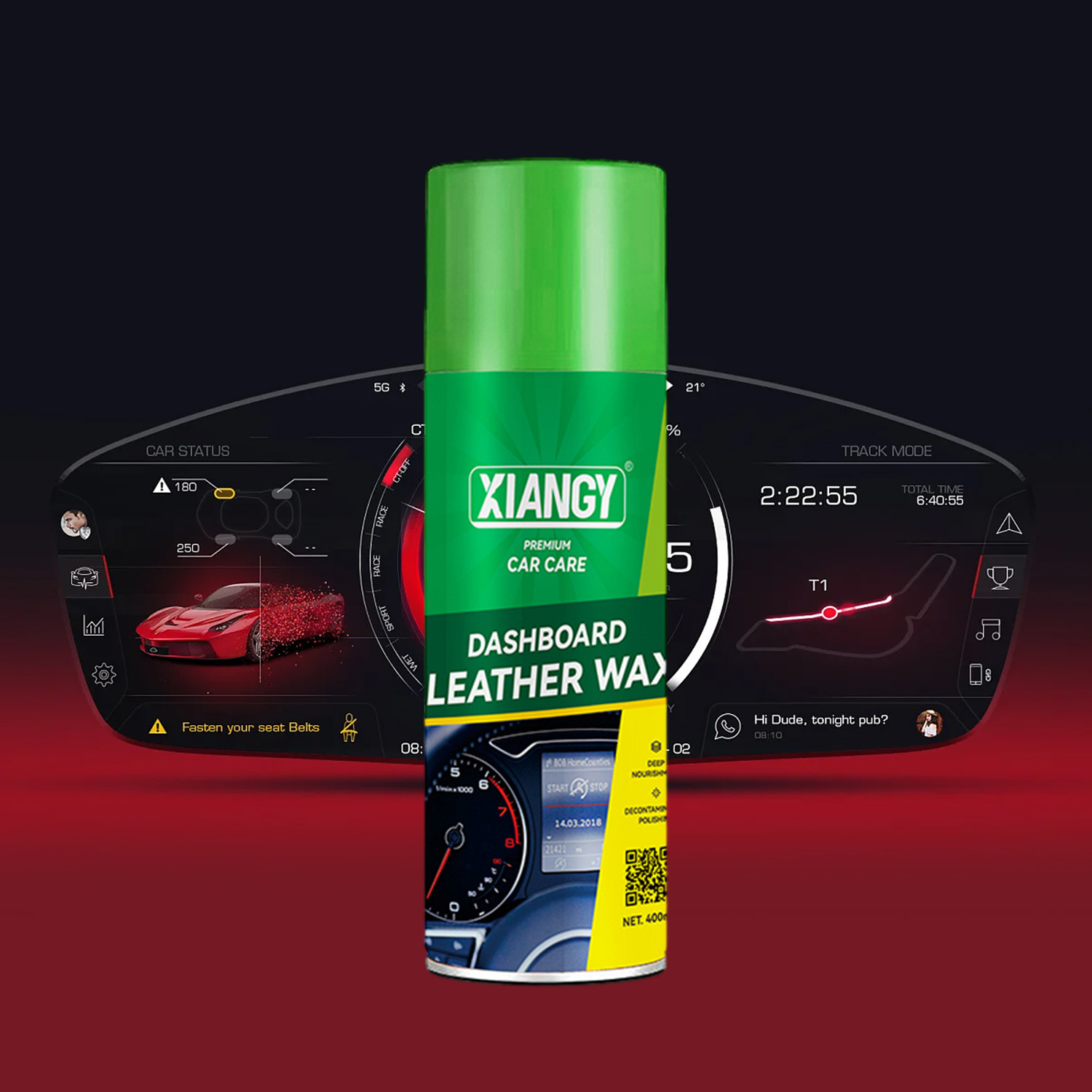 Factory OEM Car Auto Clean Interior Leather Silicone Car Polish Dashboard Wax Cleaner Car Spray Wax