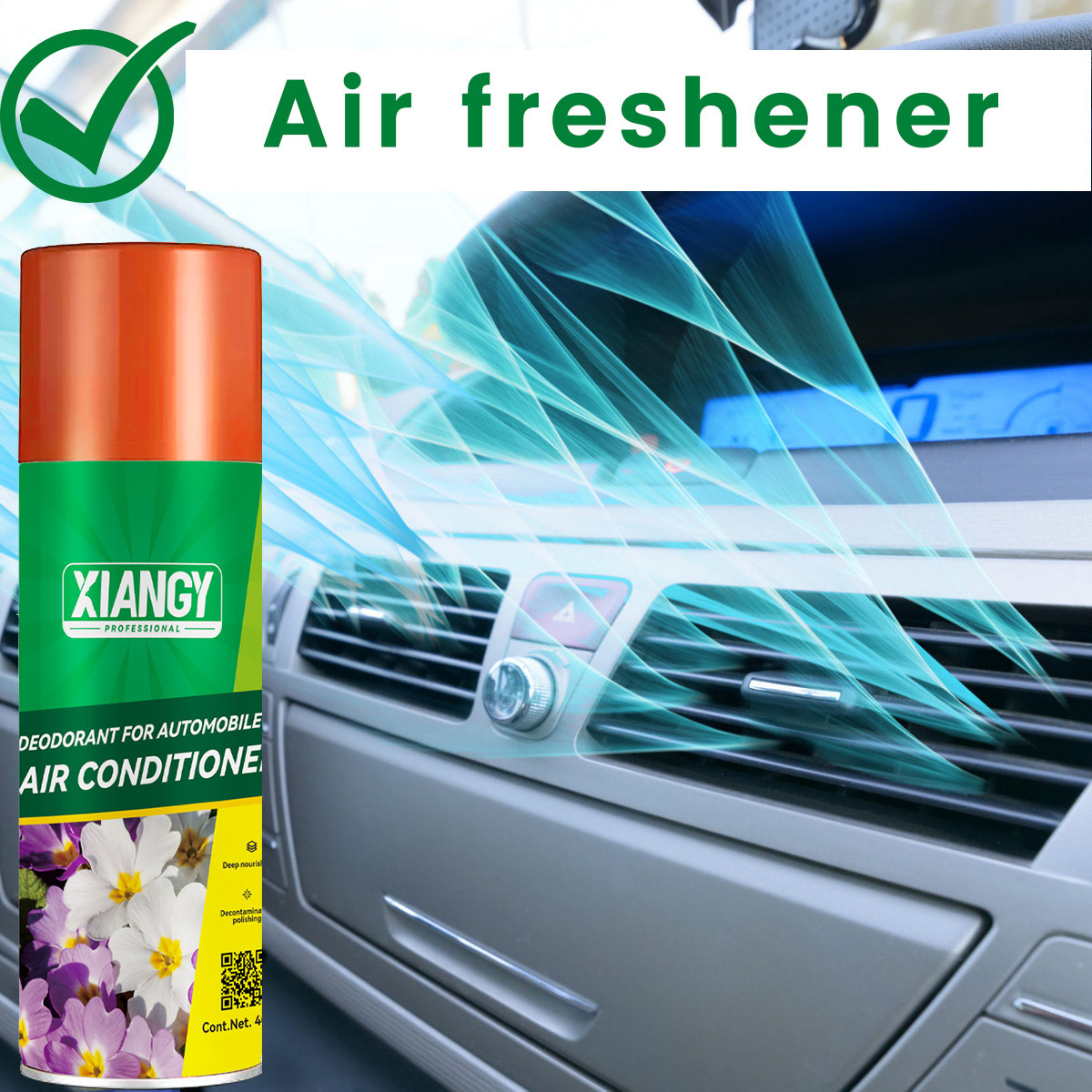 Cheap Price Aerosol Disinfection Sterilization And Deodorization Air Conditioning Refresher Car A/C Vent Odor Eliminator