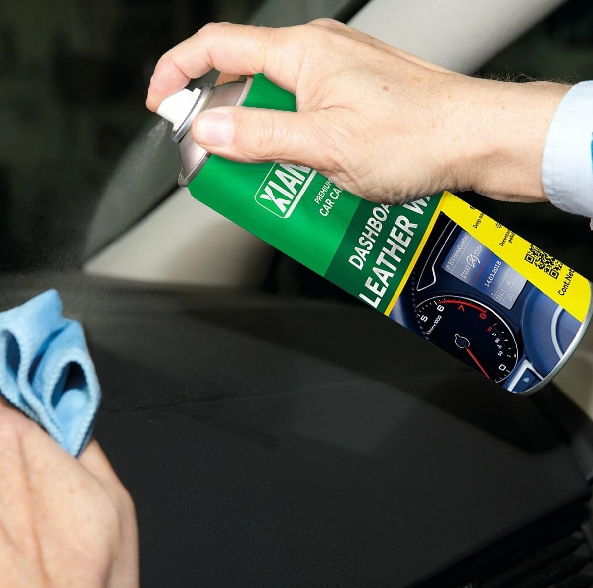 Dashboard Leather Wax car INTERIOR maintenance fragrance dust coating plastic retreading agent Polishing  special AEROSOL