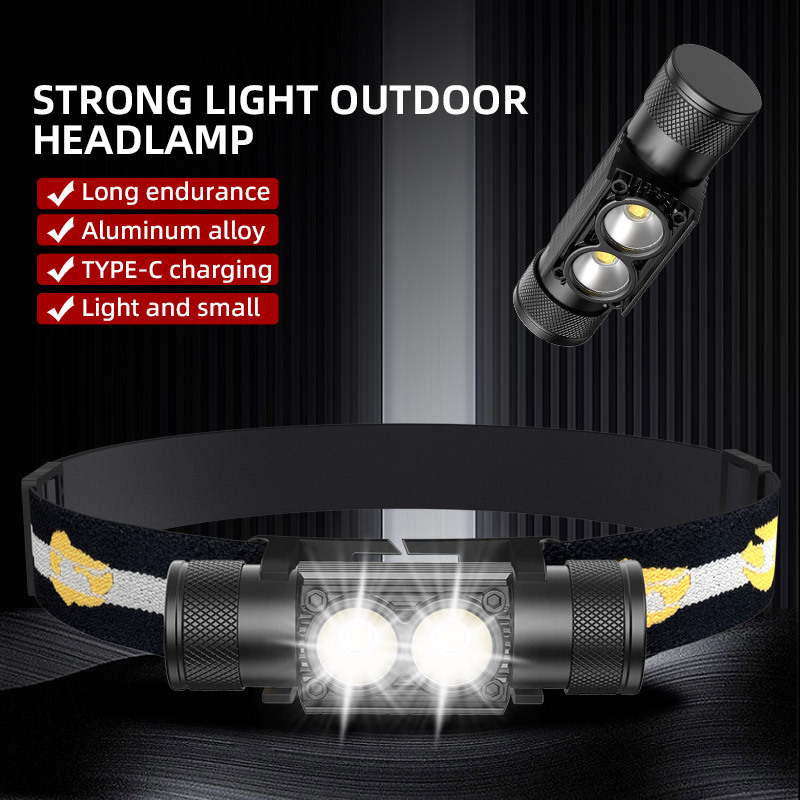 Ultralight Design LED Headlamp Flashlight With Small Size Comfortable to Wear