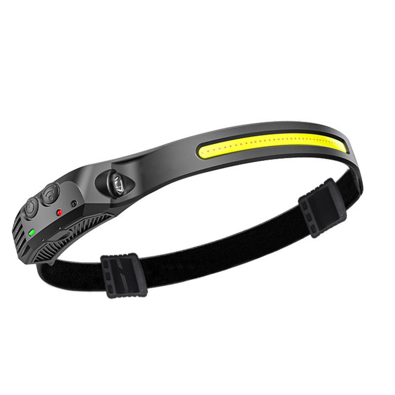 Sensor Lightweight Super Bright Waterproof COB+XPE 230 degrees LED Wide Beam Rechargeable Headlamp for Outdoor Hiking Repairing