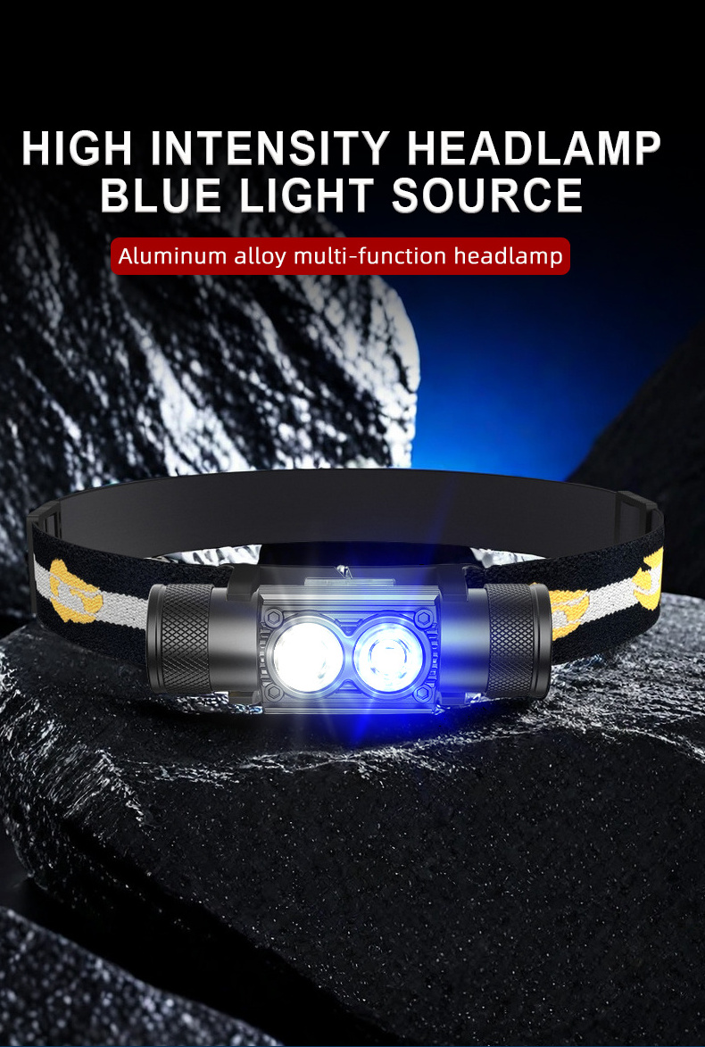 Most Powerful LED Headlamp Flashlight Waterproof 1000 Lumen USB Rechargeable Headlamp For Outdoor Fishing Camping