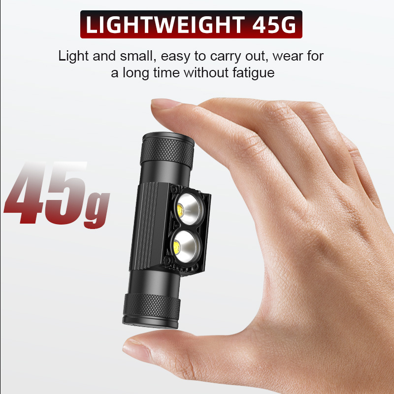 Ultralight Design LED Headlamp Flashlight With Small Size Comfortable to Wear