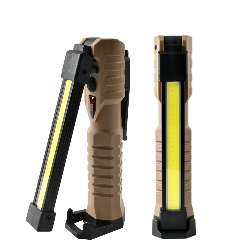 Handheld Magnetic Portable Rechargeable Led Work Light Flexible Pocket Cob 3In1 Flashlight Emergency Waterproof Working Lamp