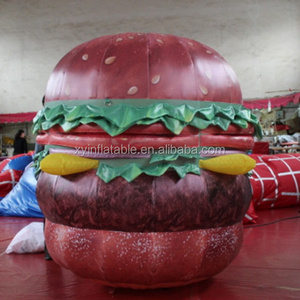 2021 Hot sale giant inflatable hamburger, inflatable burger, inflatable food for advertising