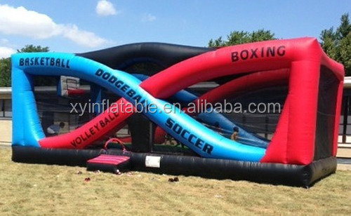 inflatable dodgeball arena sport field