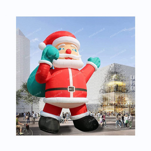 2021 Hot sale christmas giant inflatable santa, 20ft christmas inflatable santa for sale