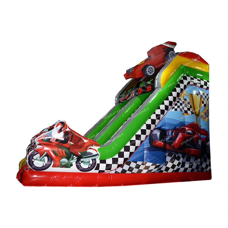 Factory outlet cars theme inflatable slide bouncer commercial inflatable car slide for kids and adult