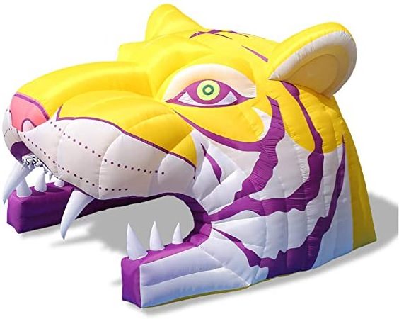 lsu tiger head mascot Inflatable Tiger Tunnels