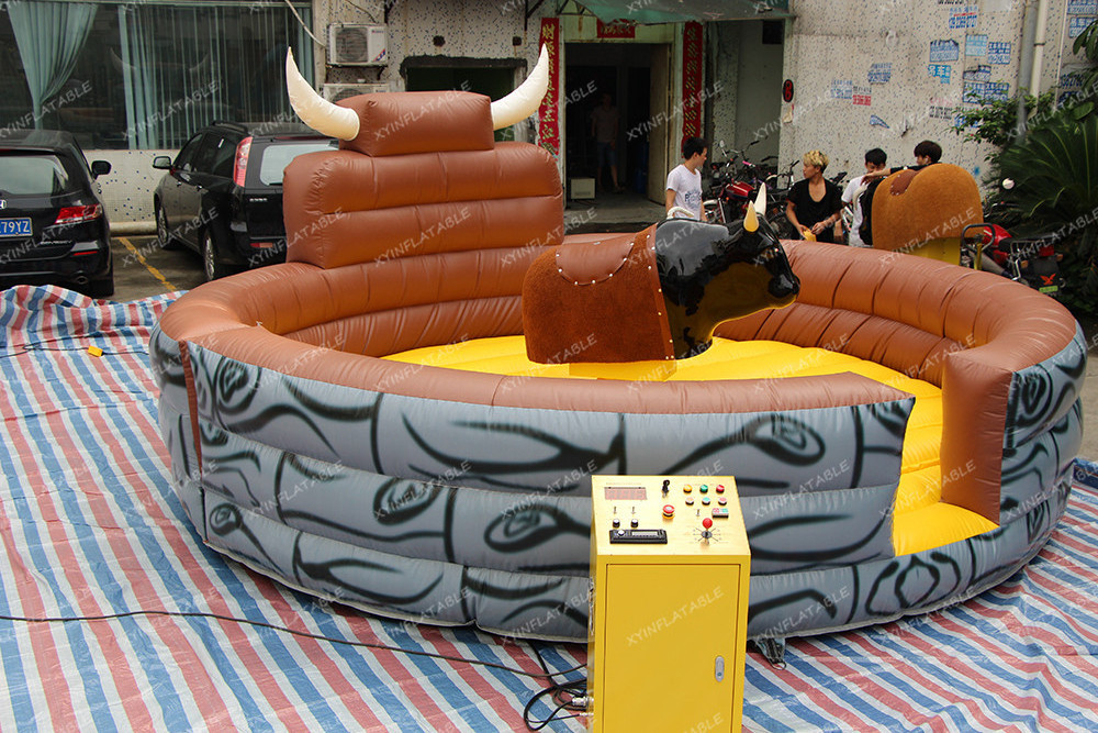 Factory sale inflatable rodeo bucking bull riding games mechanical bull ride