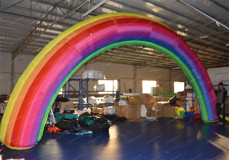 2024 Hot sale inflatable rainbow arch, rainbow balloon arch for events