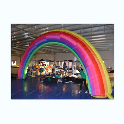 2024 Hot sale inflatable rainbow arch, rainbow balloon arch for events