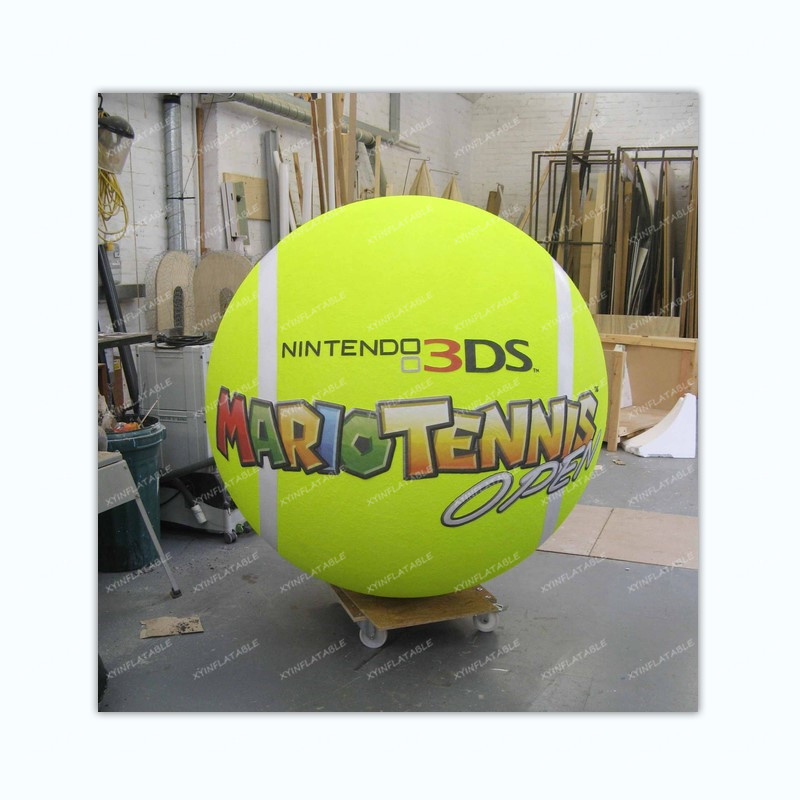 Hot sale giant tennis ball inflatable tennis helium balloon for advertising