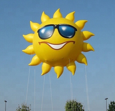 Hot sale inflatable sun, inflatable giant sun balloon for parade