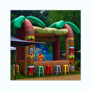 Hot sale outdoor inflatable tiki bar, inflatable beach bar tent for sale