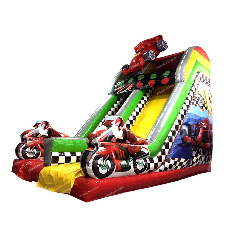 Factory outlet cars theme inflatable slide bouncer commercial inflatable car slide for kids and adult