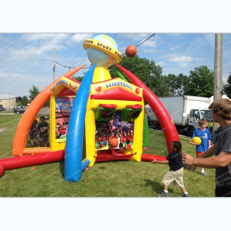 Outdoor World Sport Arena inflatables, 5-in-1 Inflatable Carnival Midway toss game for sale