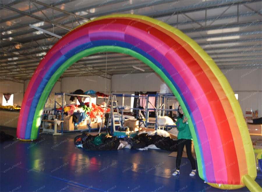 2024 Hot sale inflatable rainbow arch, rainbow balloon arch for events