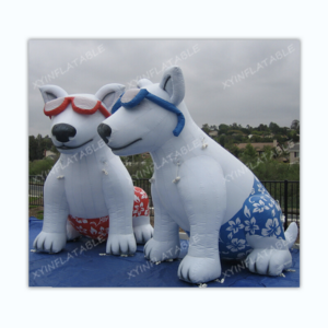 Hot sale giant inflatable dog, Hawaii vacation dog inflatable for advertising