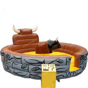 Factory sale inflatable rodeo bucking bull riding games mechanical bull ride