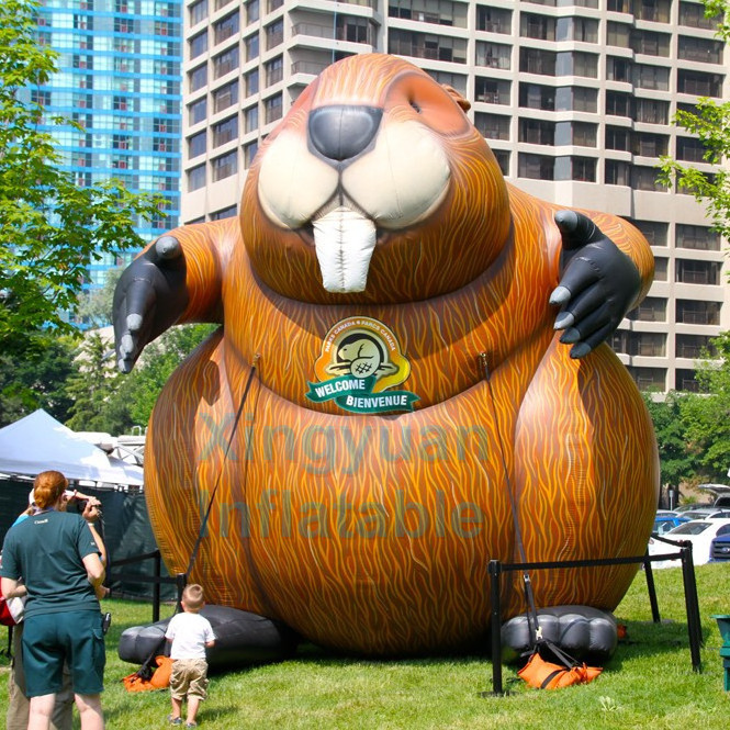 2021 Hot sale giant inflatable beaver for advertising