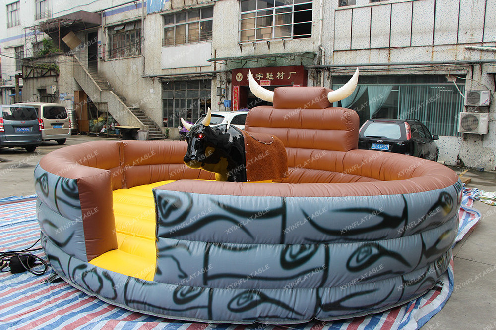 Factory sale inflatable rodeo bucking bull riding games mechanical bull ride