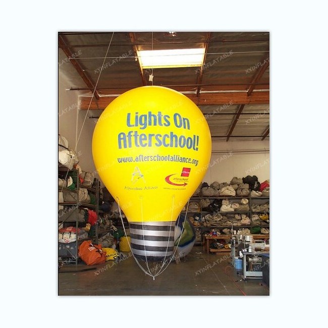 Custom printed giant inflatable light bulb for advertising