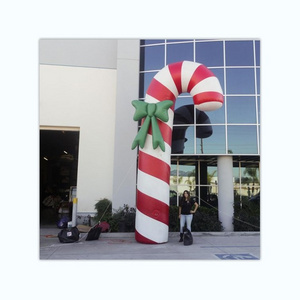 Holiday Yard Decor giant inflatable candy cane for outdoor Christmas decoration