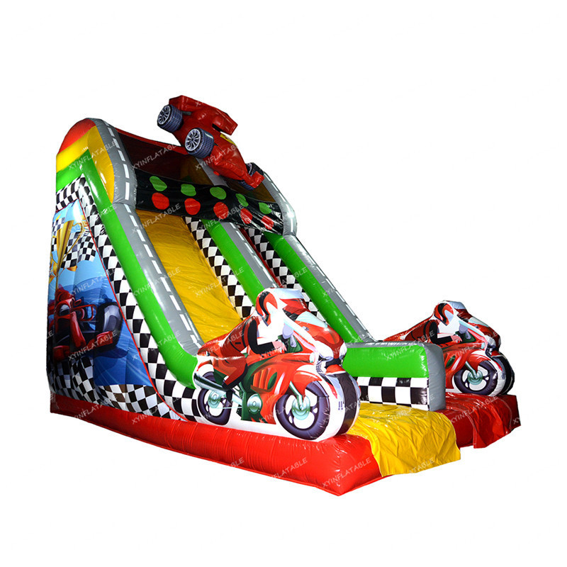 Factory outlet cars theme inflatable slide bouncer commercial inflatable car slide for kids and adult