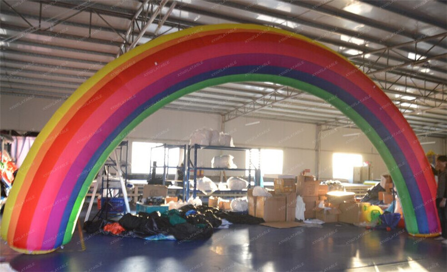 2024 Hot sale inflatable rainbow arch, rainbow balloon arch for events