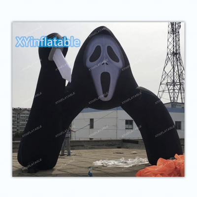 Outdoor Halloween party inflatable ghost arch, inflatable death archway for sale