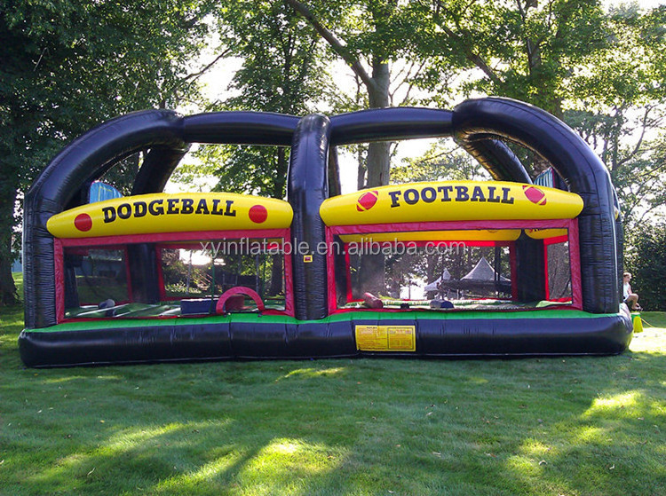 inflatable dodgeball arena sport field