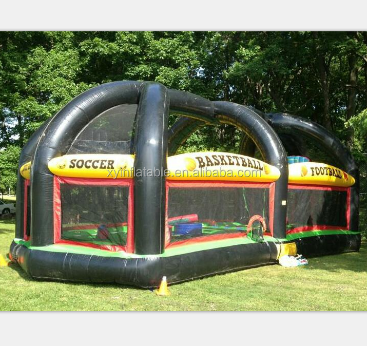 inflatable dodgeball arena sport field