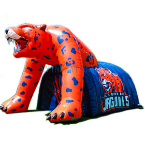 High quality giant tent panther inflatable leopard tent, inflatable leopard tunnel for football game