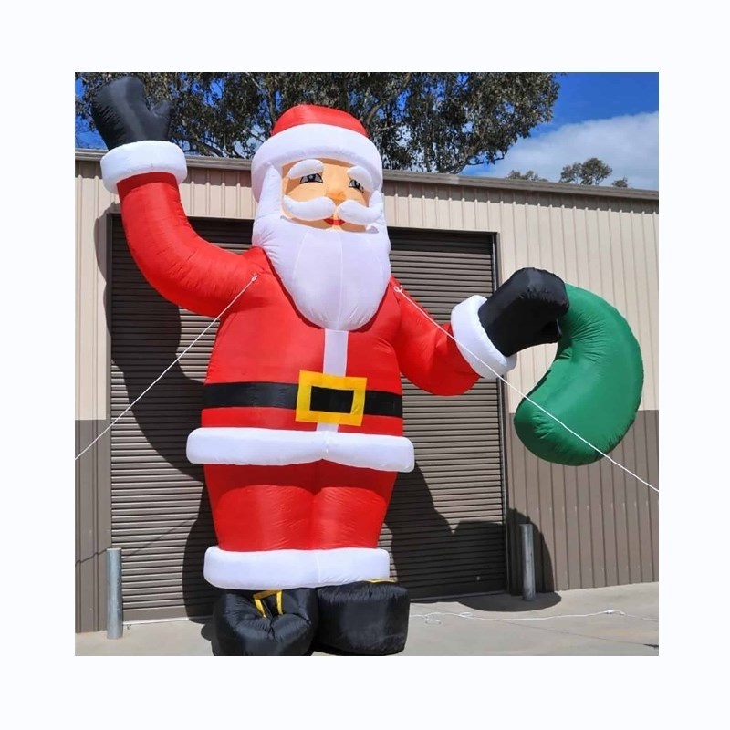 2021 Hot sale christmas giant inflatable santa, 20ft christmas inflatable santa for sale