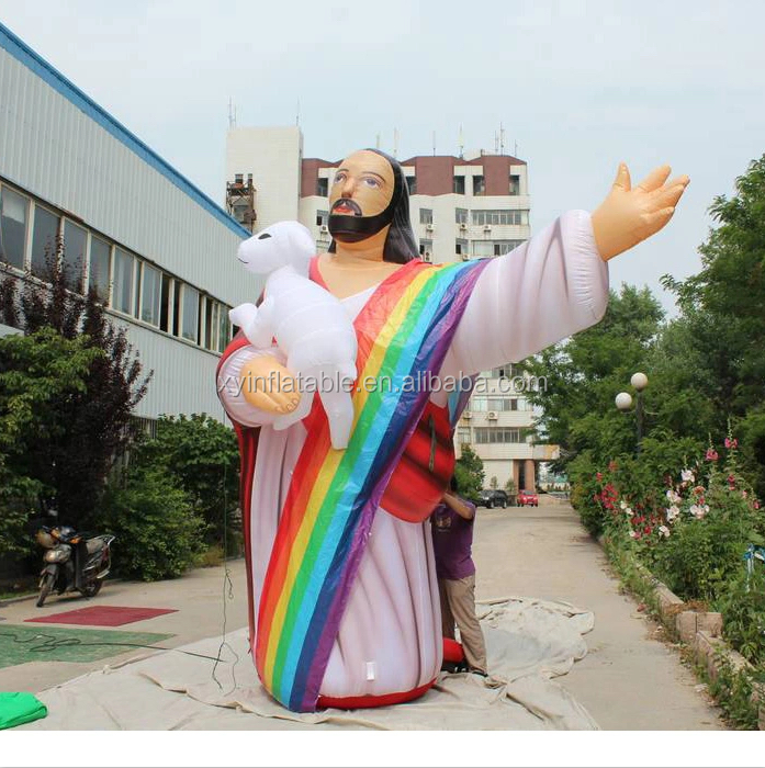 Hot sale Giant inflatable Jesus for Easter decoration