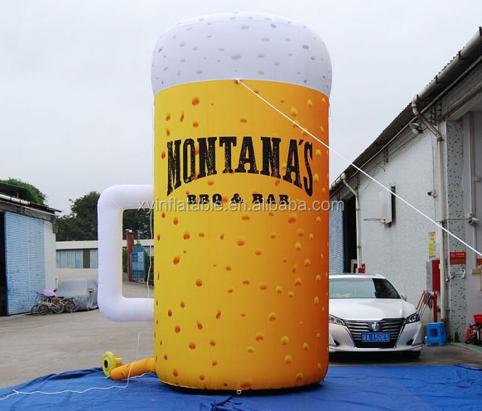 2024 Hot sale inflatable wine glass, giant inflatable beer mug for advertising