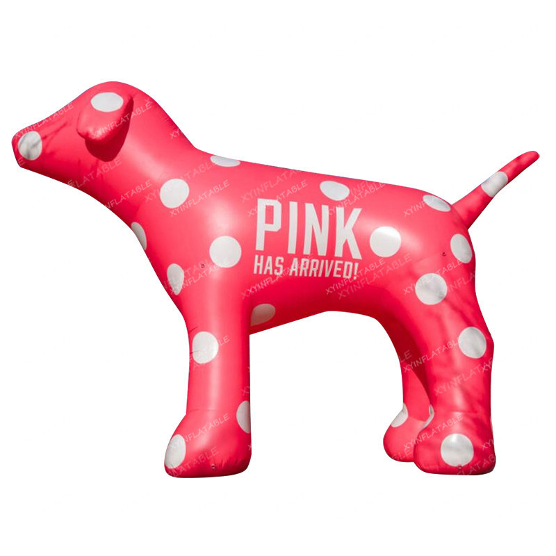 Hot sale advertising inflatable dog, pink dog inflatable, display dog inflatable for sale