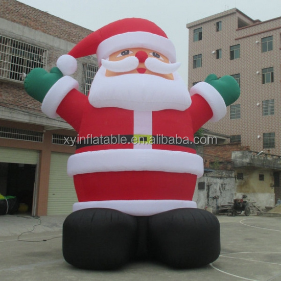 2021 Hot sale christmas giant inflatable santa, 20ft christmas inflatable santa for sale