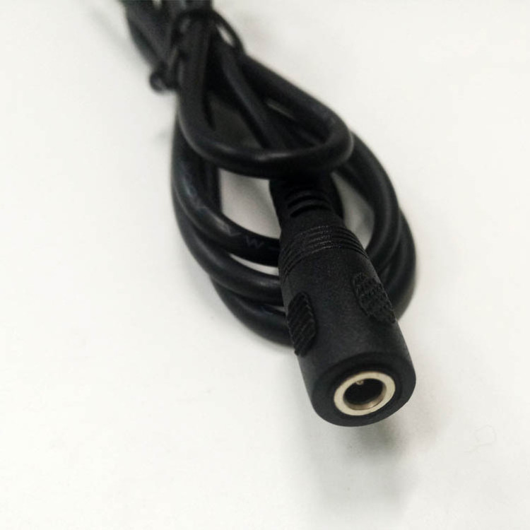 Custom wire harness 1.35x3.5mm 1.35*3.5mm DC connector female stripped tinned end pigtail cable