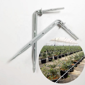 High Quality Blueberry Grey and White Bend Straight Arrow Dripper Kits Plastic Drip Irrigation for Greenhouse Nurseries