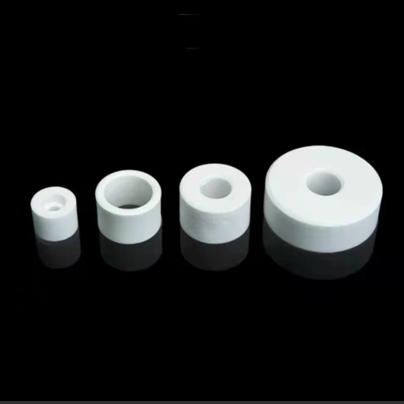 99 alumina ceramic tube industrial insulating porcelain parts ceramic column  customized