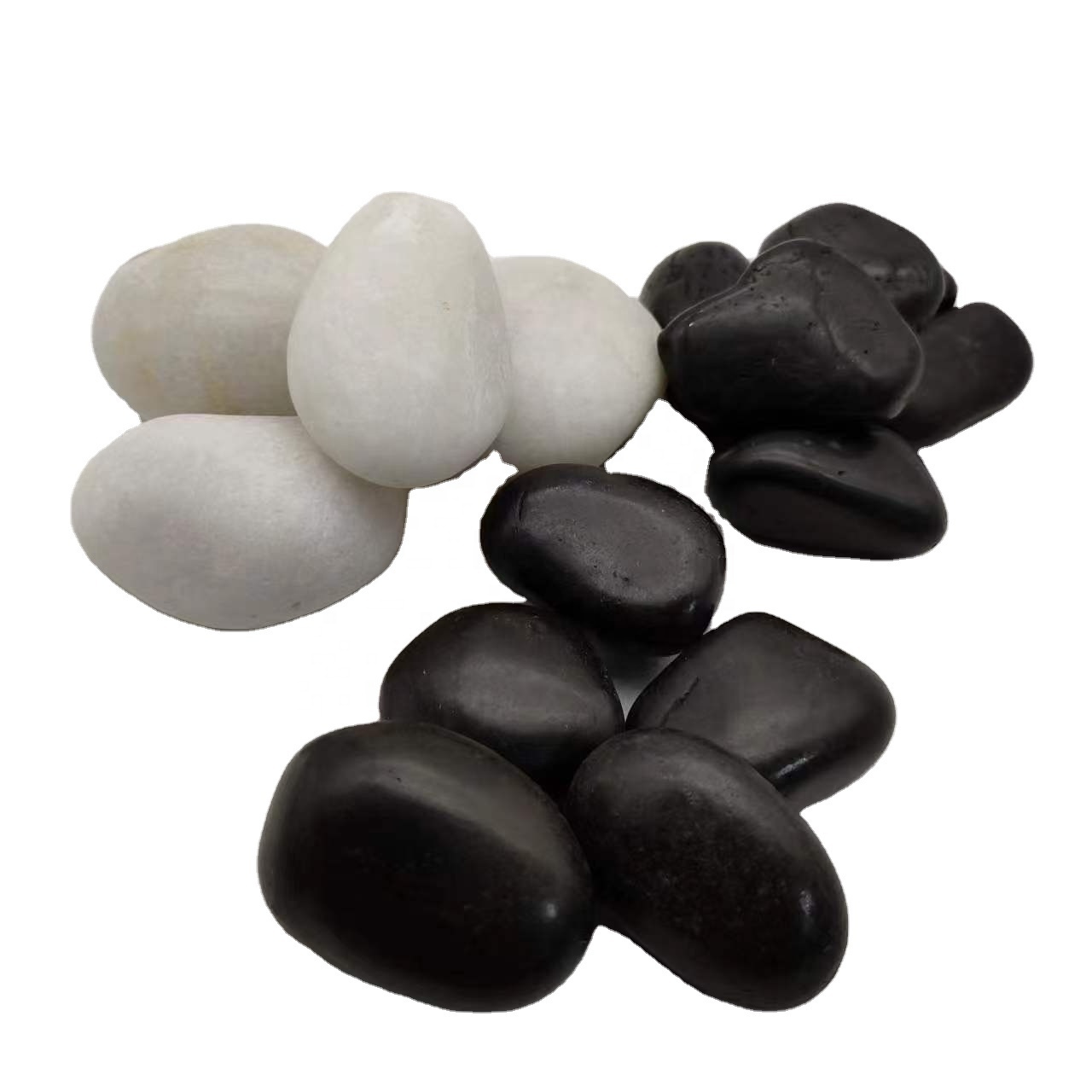 cobblestone pavers Garden landscape rain stone Flat smooth black river pebbles