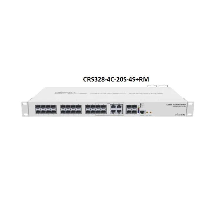 New Original CRS328-24P-4S+RM Mikrotik 4-port 10 Gigabit 24 port Poe Gigabit Network Switches