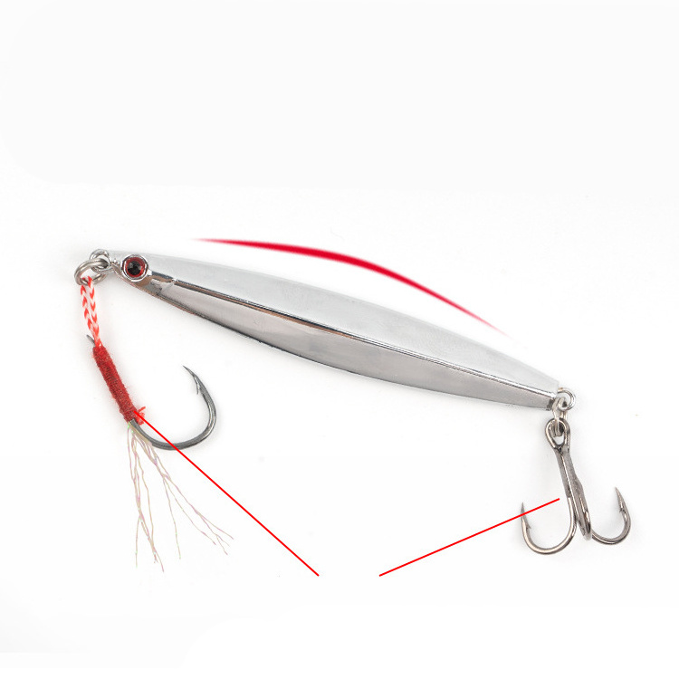 Mirror Plating Metal Jigging Fishing Lure Lead Metal Jig Lure 25g 30g Fishing Jigs Lead Metal Baits